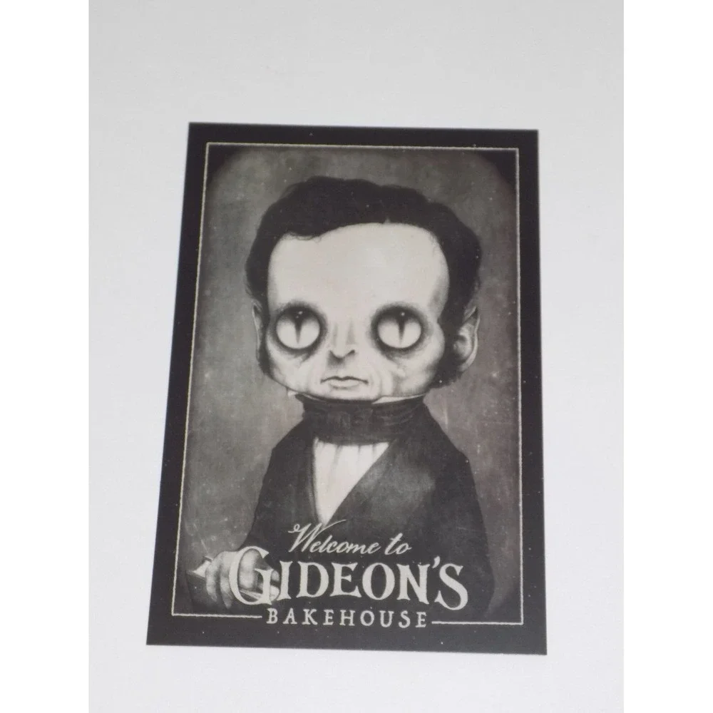 Gideon's Bakehouse MAY 2024 Halfway to Halloween Collectible Menu & Trading Card